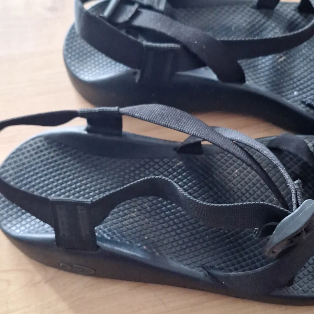 Chaco Z Cloud 2 Sandals Mens Size 11 Black Adjustable Strap Sport Hiking Shoes - Picture 3 of 5